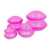 Bańki silikonowe różowe - zestaw 4 sztuk